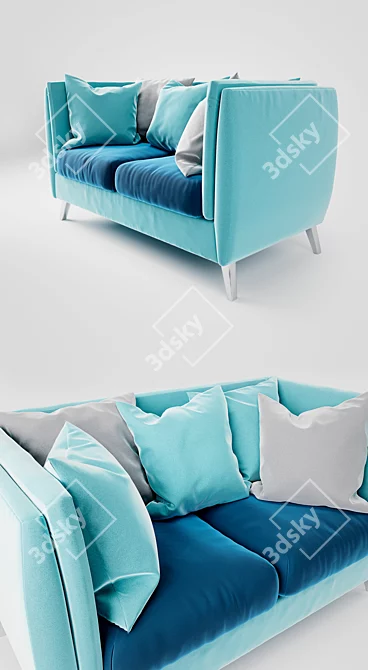 Karmen 2 Sofa: Quality Ukrainian Craftsmanship 3D model image 2