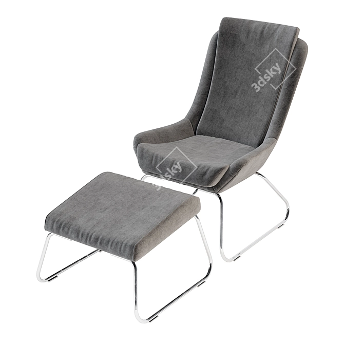 Kerstin Resting Chair: Comfort Elevated 3D model image 2