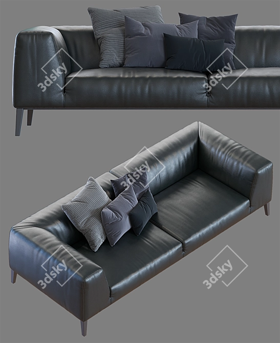 Poliform Metropolitan: Stylish Designer Sofa 3D model image 2