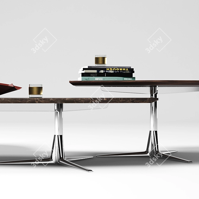 Flexform Sveva Coffee Table Set 3D model image 3
