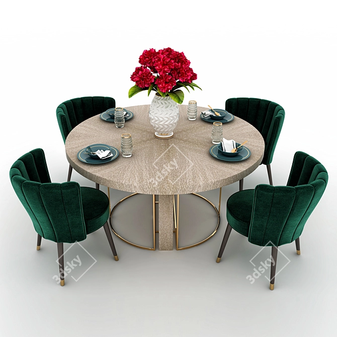 Elegant Eichholtz Remington Table 3D model image 1