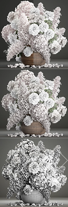 Spring Blossom Bouquet 3D model image 3