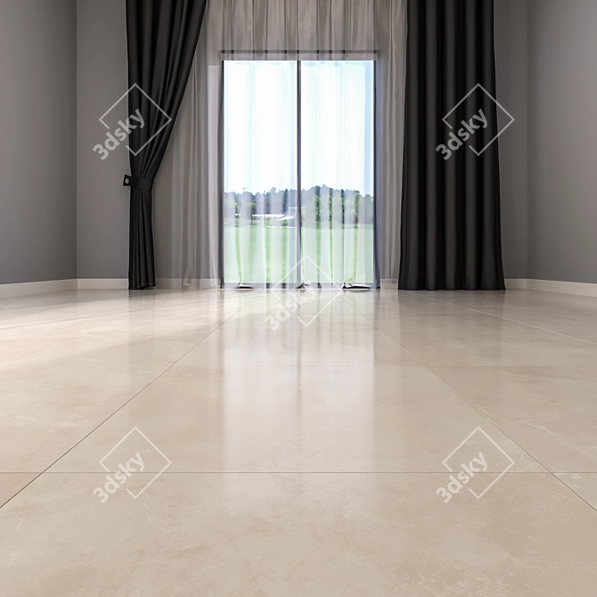 Luxury Marble Floor Tiles 3D model image 2