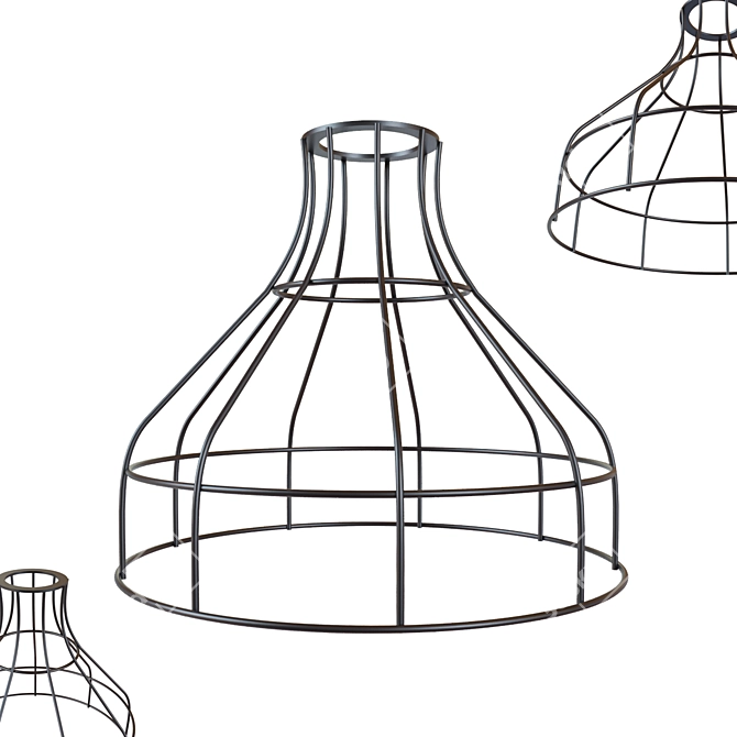 Modern Industrial Pendant Light 3D model image 1