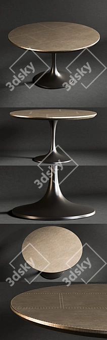 Modern Dining Table Powell Tulip 3D model image 2