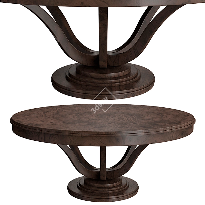 Elegant Victoria Dining Table by Selva 3D model image 1