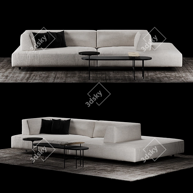 Modern Elegance: Living Divani Metro 2 Sofa
Sleek Sophistication: And Tradition JH7 Table 3D model image 1