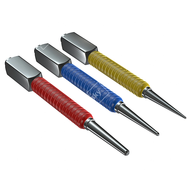 UltiGrip 3-Piece Nail Punch Set 3D model image 1