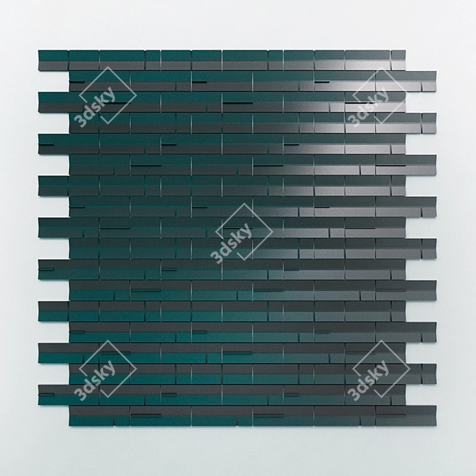 Futuristic Tech Tiles: Ultra-Modern Wall Decor 3D model image 2