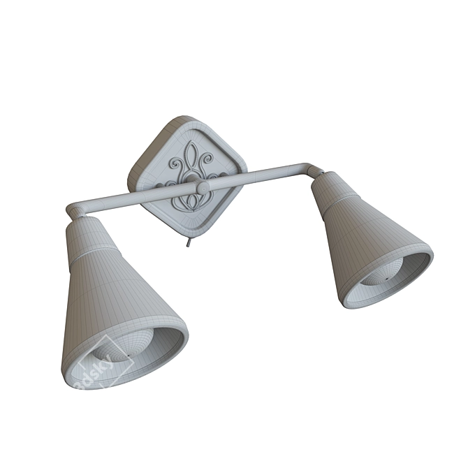 MAYTONI 2-Light Sconce in Brown 3D model image 3