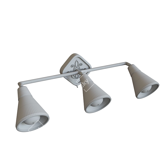 MAYTONI 3L Brown Metal Sconce 3D model image 3