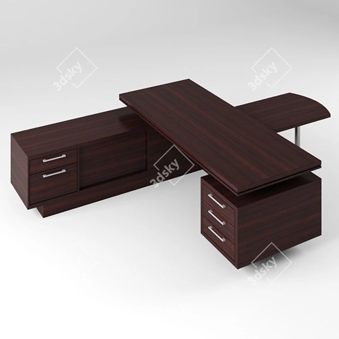 Executive Laminate Table 3D model image 2