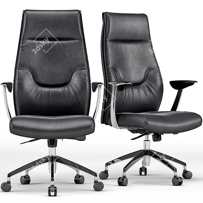 New York High Back Office Chair: Stylish and Comfortable 3D model image 1