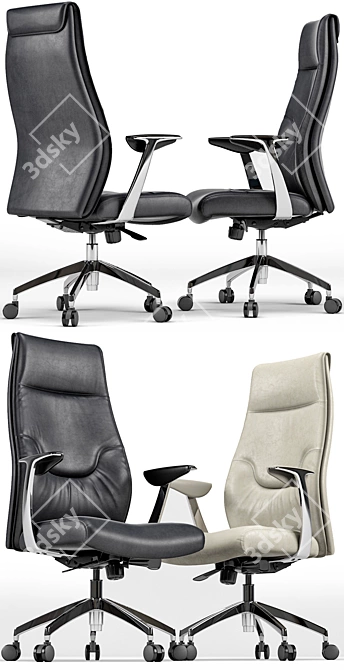 New York High Back Office Chair: Stylish and Comfortable 3D model image 2