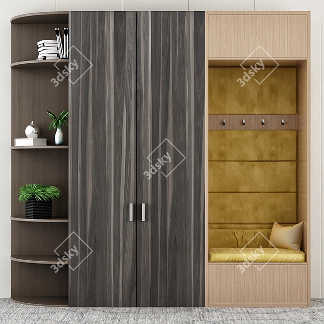 Sleek Closet Solution 3D model image 1