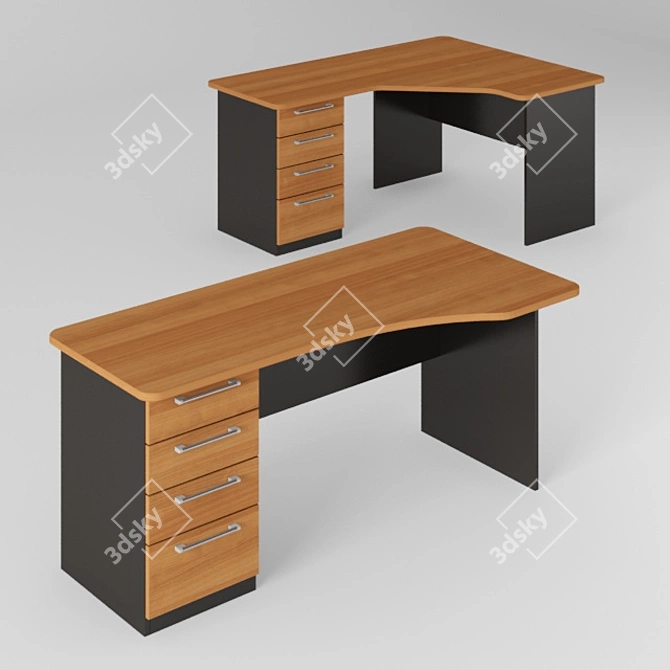 Laminate-Base Pastele Tables 3D model image 1