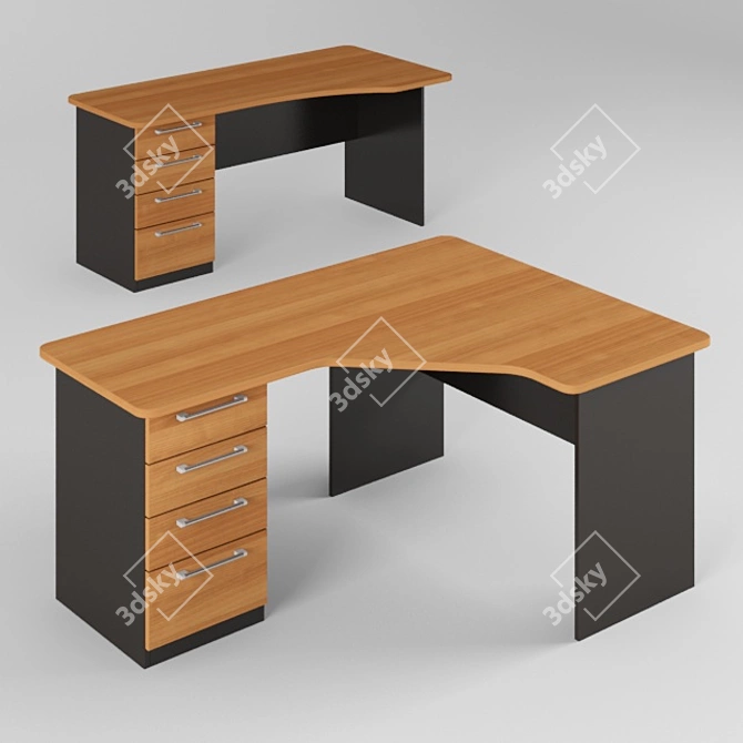 Laminate-Base Pastele Tables 3D model image 2