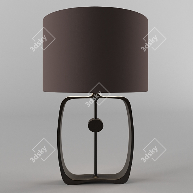 Sleek Minimalist Desk Lamp 3D model image 2