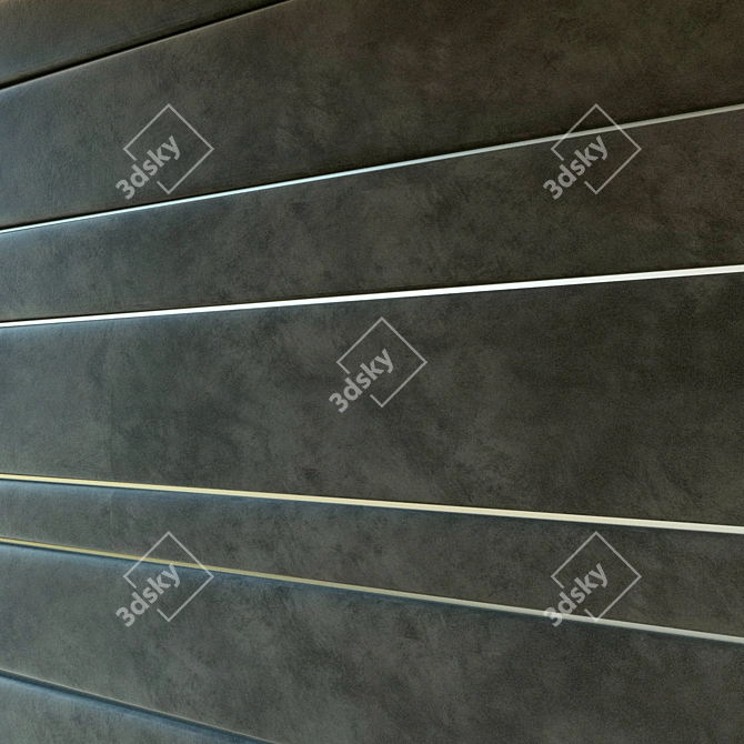 Metallic Molding Soft Wall Panel 3D model image 2