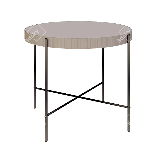 Stylish Loft Design Coffee Table 3D model image 2