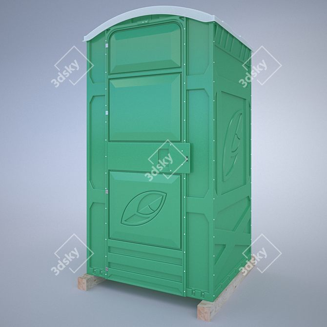 EcoLight Summer Cabin Toilet 3D model image 1