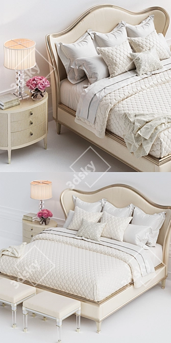 Caracole Classic Bedroom Set 3D model image 2