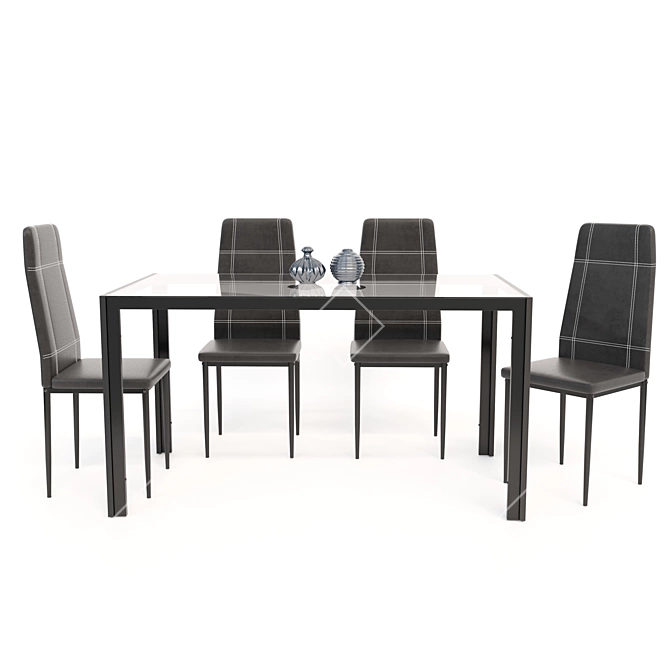 Modern Maynard Dining Set 3D model image 1