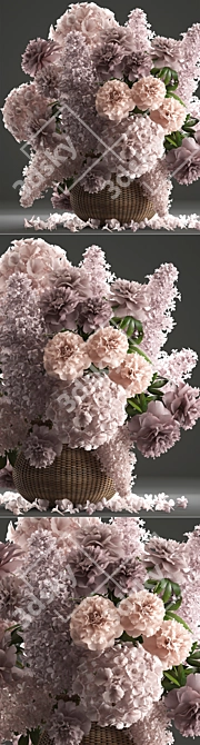 Spring Blossom Bouquet 3D model image 2