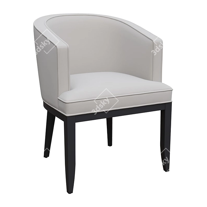 Elegant Dalila Armchair: Luxurious Design 3D model image 1