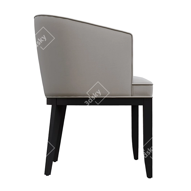 Elegant Dalila Armchair: Luxurious Design 3D model image 3