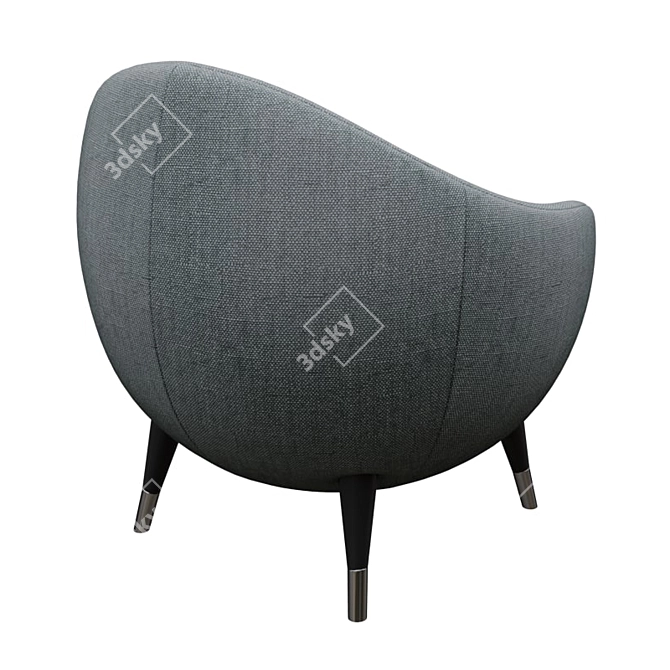 Emma Armchair - Sleek and Stylish Seating 3D model image 2