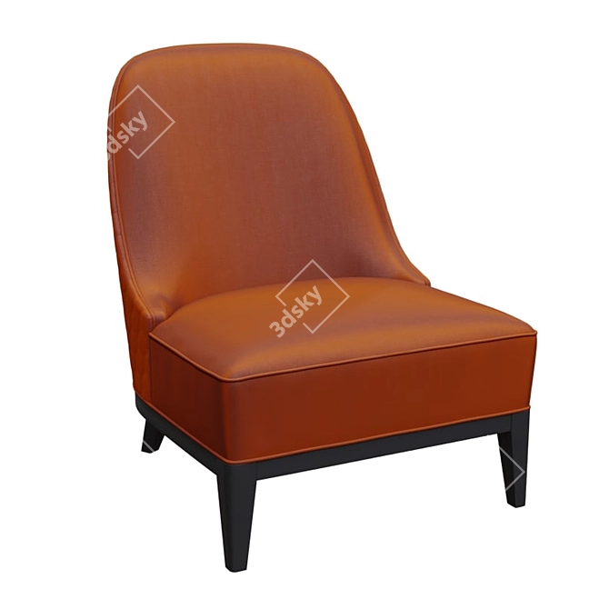 Elegant Noemi Armchair: Timeless Design 3D model image 1