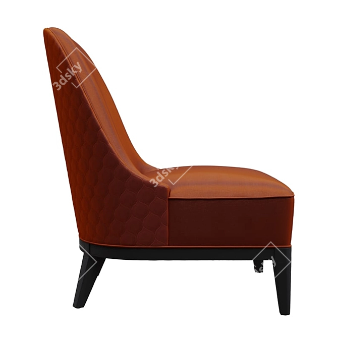 Elegant Noemi Armchair: Timeless Design 3D model image 3