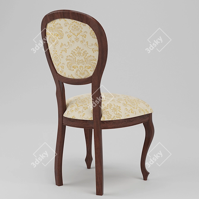 Modern Cherry Adriano Chair 3D model image 2