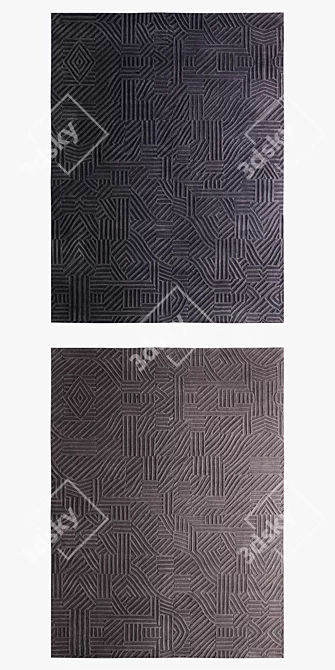 Milton Glaser African Pattern Rugs 3D model image 2