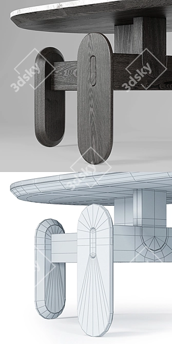 Pebble Journal Table - MYF Studio 3D model image 3