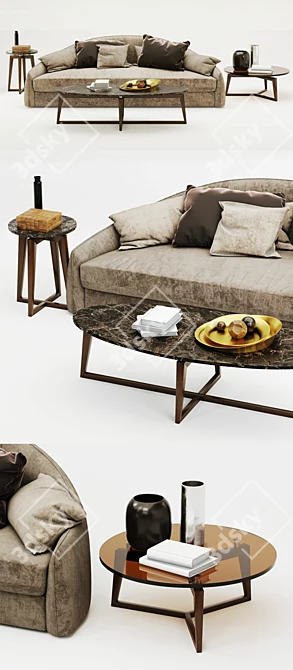 Selva Zen Sofa - Pure Comfort 3D model image 2