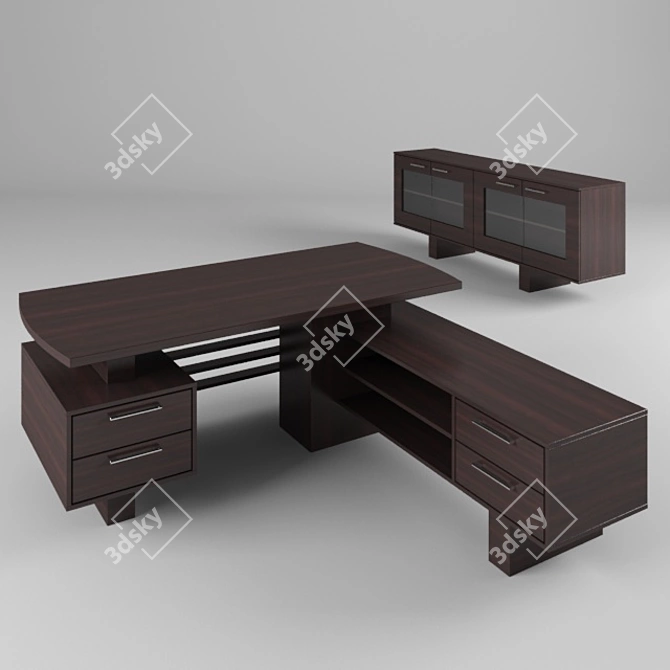 Eco-Lam Desk Set 3D model image 2