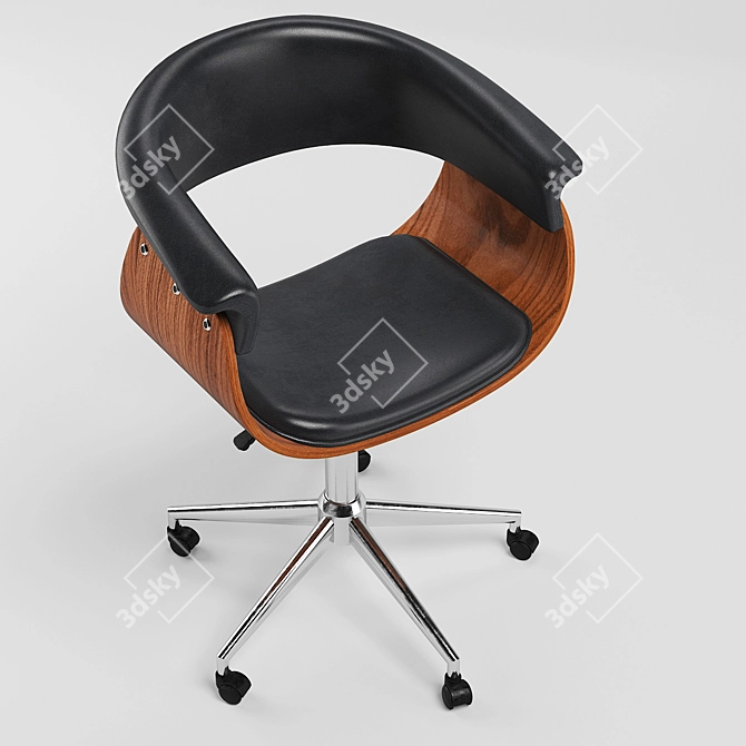 Ergonomic Office Chair with V-Ray Rendering 3D model image 2