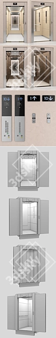 Modern Elevator Kone NanoSpace 3D model image 3