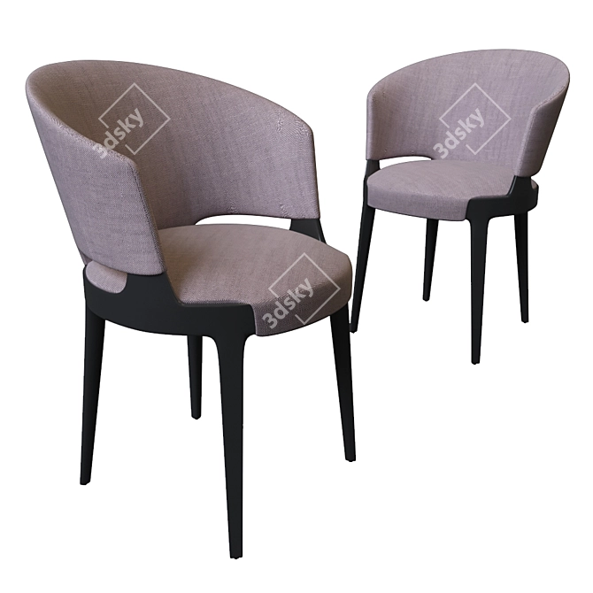 Elegant Velis Tub Chair 3D model image 1