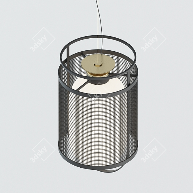 Sleek Denglong Outdoor Lamp 3D model image 2