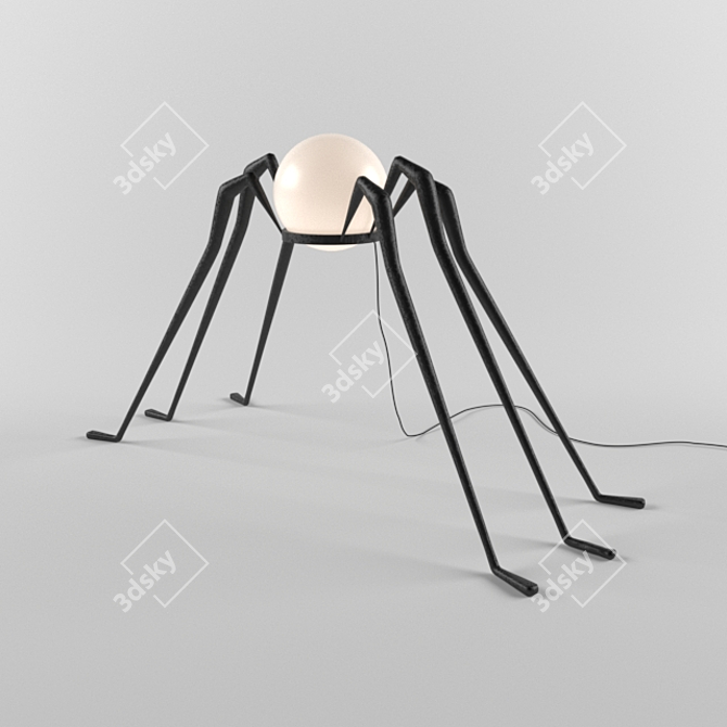 Arachnid Glow: Spider Floor Lamp 3D model image 1