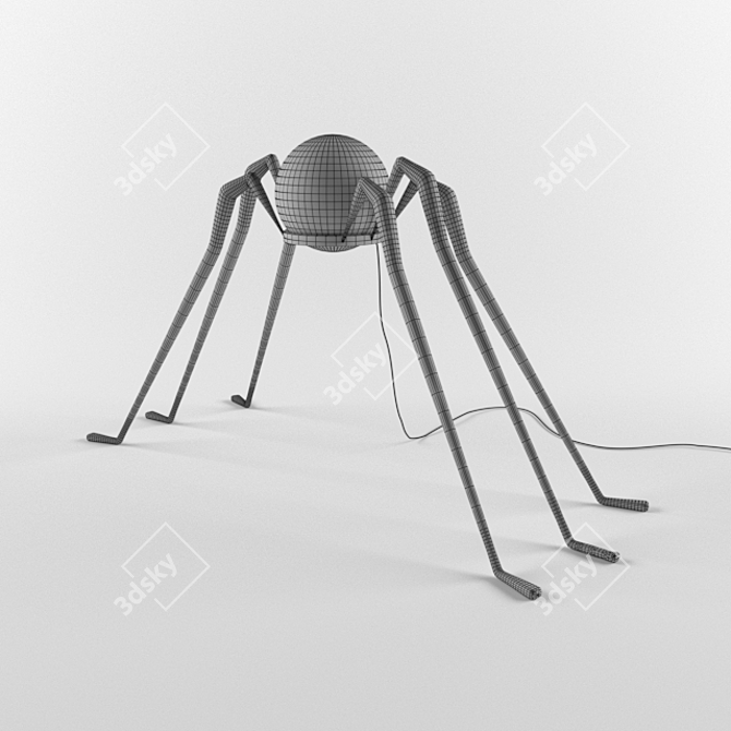 Arachnid Glow: Spider Floor Lamp 3D model image 2