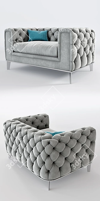 Boheme Velvet Armchair + Sofas | Prianera 3D model image 2