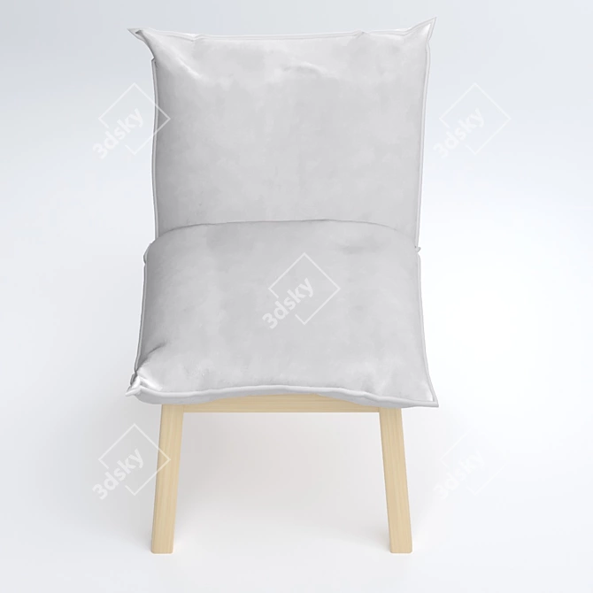 Modern Comfort Chair Bollo 3D model image 2
