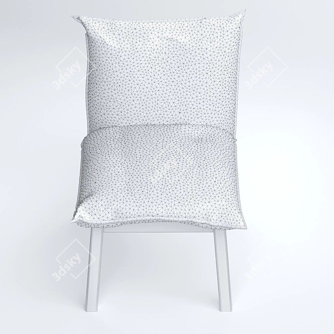 Modern Comfort Chair Bollo 3D model image 3