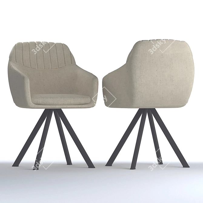 Signal Milton 2: Stylish Armchair 3D model image 1