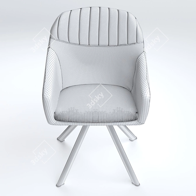 Signal Milton 2: Stylish Armchair 3D model image 3