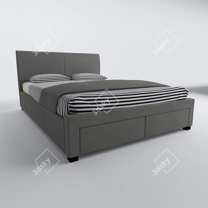 Modena Bed 3D model image 1